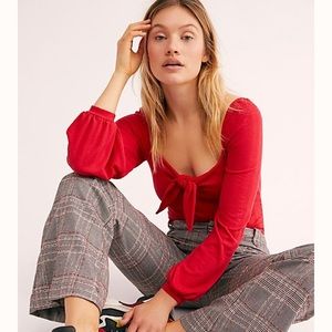 Free people tie shirt